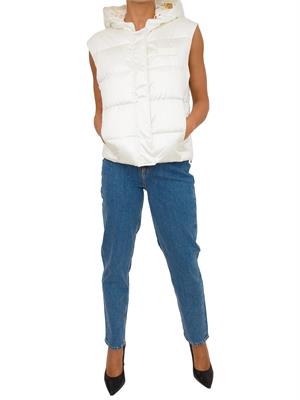 GILET GUESS JEANS AVORIO in DONNA