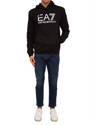 FELPA EA7 EMPORIO ARMANI NERO in UOMO