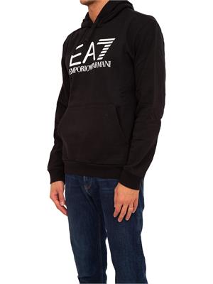 FELPA EA7 EMPORIO ARMANI NERO in UOMO