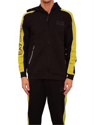 FELPA EA7 EMPORIO ARMANI NERO in UOMO