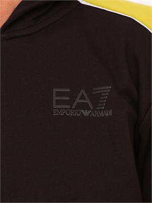 FELPA EA7 EMPORIO ARMANI NERO in UOMO