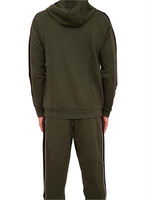FELPA EA7 EMPORIO ARMANI VERDE in UOMO