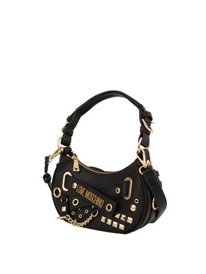 BORSA A SPALLA LOVE MOSCHINO NERO in DONNA