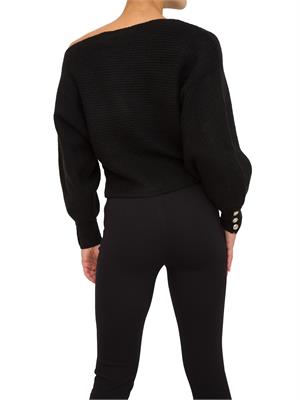 MAGLIA GUESS JEANS NERO in DONNA