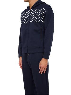 FELPA EMPORIO ARMANI BLU in UOMO