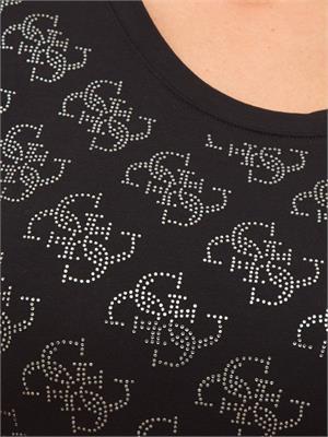 T-SHIRT GUESS JEANS NERO in DONNA