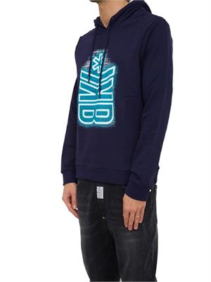 FELPA BIKKEMBERGS BLU in UOMO