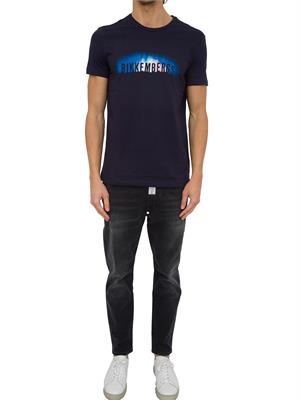 T-SHIRT BIKKEMBERGS BLU in UOMO