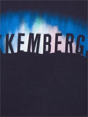 T-SHIRT BIKKEMBERGS BLU in UOMO