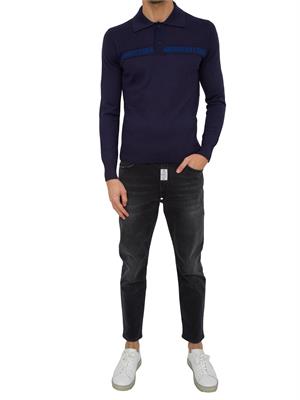 POLO BIKKEMBERGS BLU in UOMO