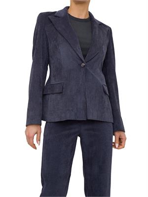 GIACCA MONOPETTO KOCCA BLU in DONNA