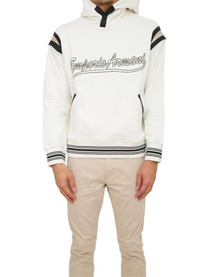 FELPA EMPORIO ARMANI BIANCO in UOMO