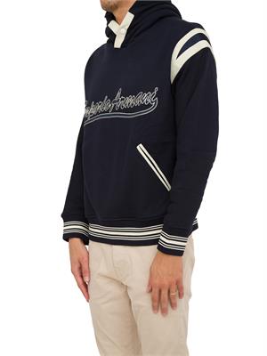 FELPA EMPORIO ARMANI BLU in UOMO