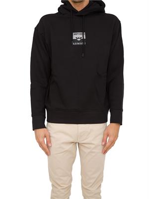 FELPA EMPORIO ARMANI NERO in UOMO