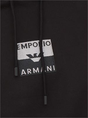 FELPA EMPORIO ARMANI NERO in UOMO