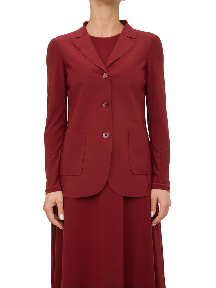 GIACCA MONOPETTO MAX MARA ROSSO