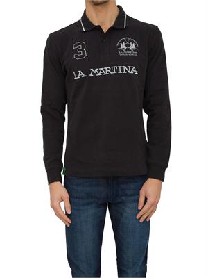 POLO LA MARTINA NERO in UOMO
