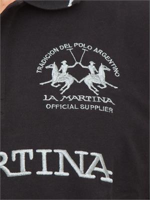 POLO LA MARTINA NERO in UOMO