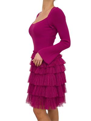 VESTITO TWIN-SET VIOLA in DONNA