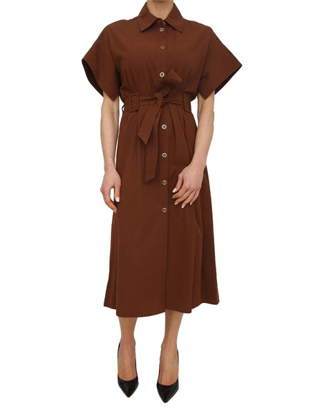 abito alesha pinko in cotone marrone aleshaa2er