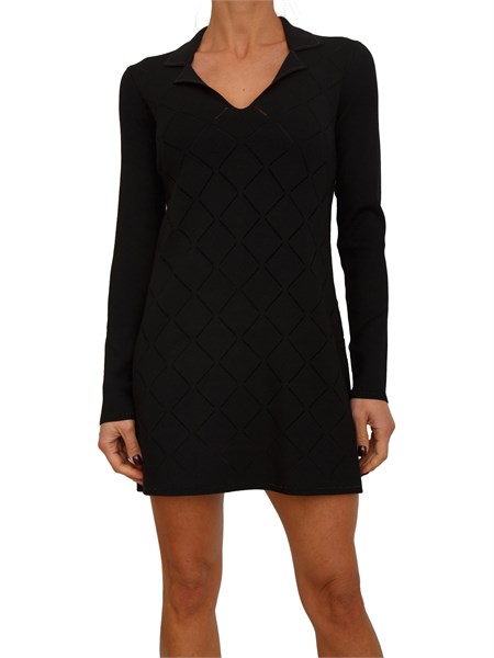 abito blugirl in viscosa stretch nera rf5201ms99e