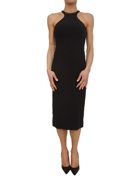 abito elisabetta franchi in crepe nero ab91761e2