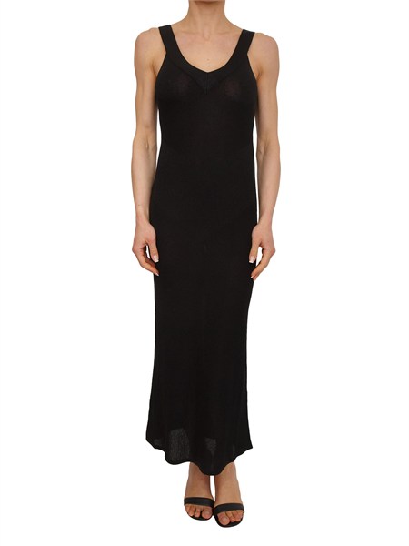 abito lungo tequila nenette in maglia e lurex nero 41bb tequila