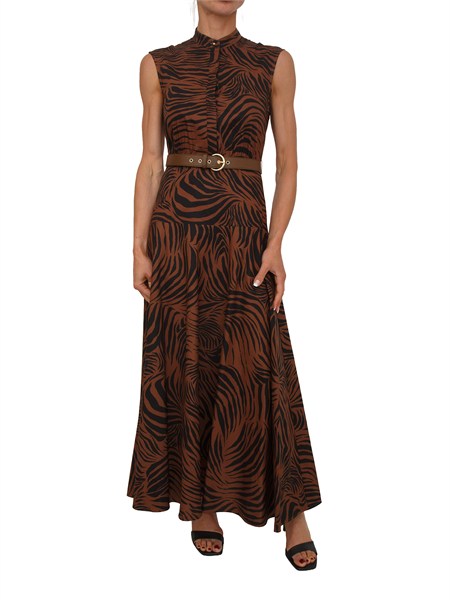 abito mstwest max mara studio in cotone marrone mstwest