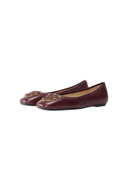 ballerine pinko in nappa bordeaux con logo max03sd0379p003