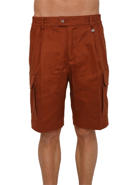 bermuda alvin antony morato in twill di cotone slub ruggine mmsh00237fa800194