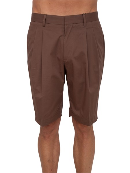 bermuda corneliani in misto cotone marrone 274a072764525