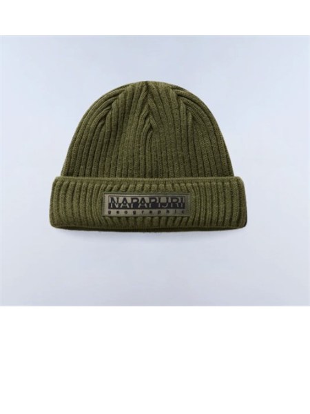 berretto vispa napapijri in acrilico verde con logo f vispanp0a4hxmg0a1