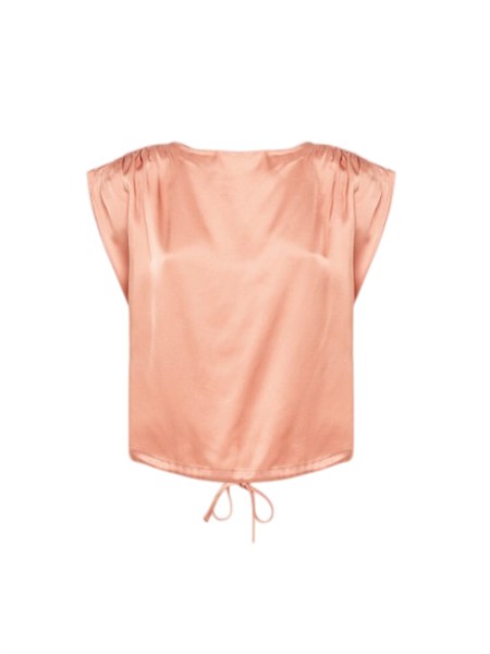 blusa blugirl in raso di viscosa rosa ra6169t448a