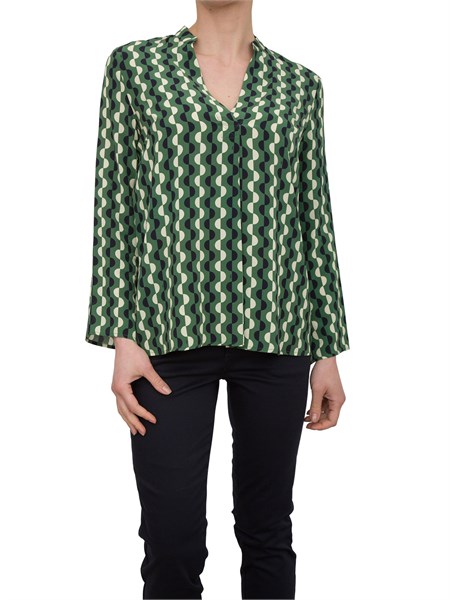 blusa donna nenette verde flume