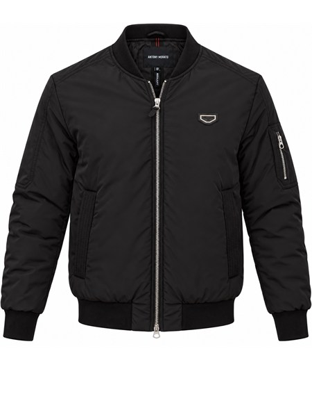 bomber antony morato in tessuto tecnico nero mmco00990fa600243