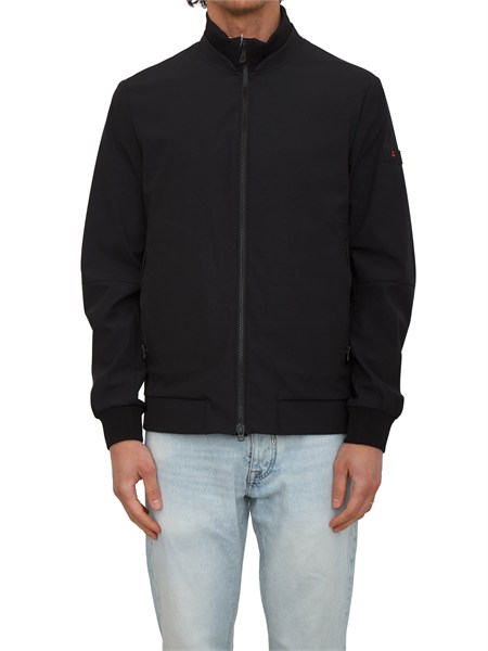 bomber peuterey uomo realizzato in tessuto stretch nero peu5781bofinsrt01