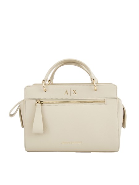 borsa a mano armani exchange in ecopelle beige con tracolla removibile xw001554af17117