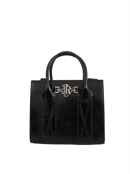 borsa a mano john richmond in pelle lucida nera rwa25138bo