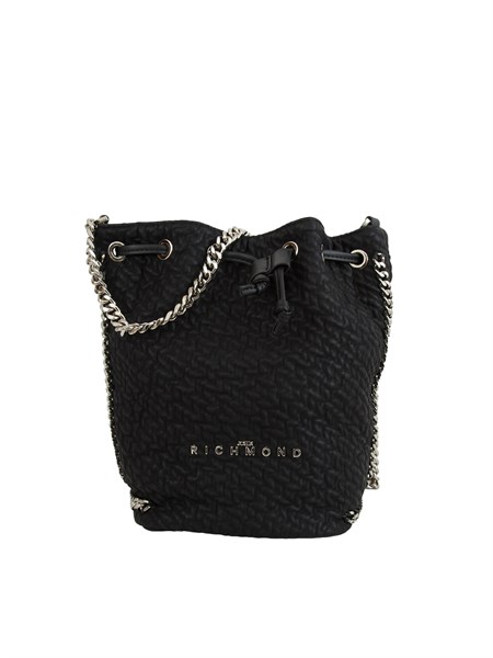 borsa a secchiello john richmond in ecopelle nera rwa25205bo