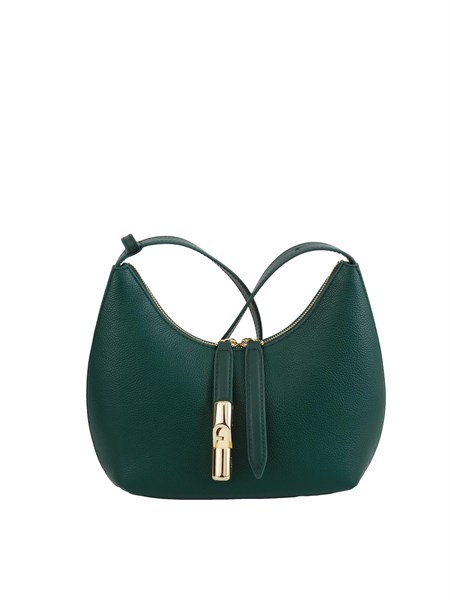 borsa a spalla furla goccia s in pelle verde wb01500bx3353