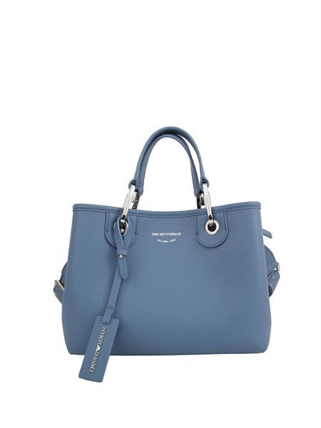 borsa a spalla poliuretano donna emporio armani azzurro ew000361af12036