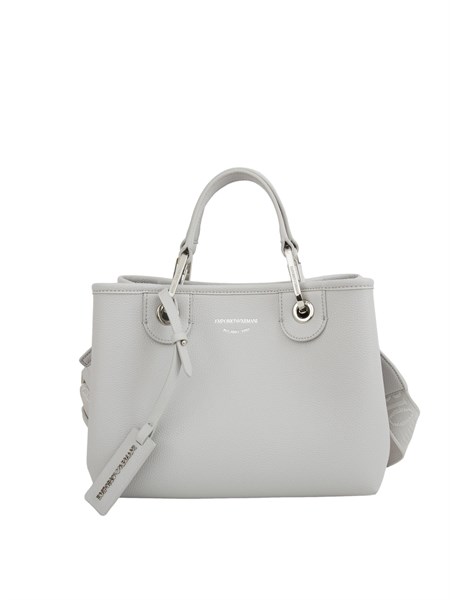 borsa a spalla poliuretano donna emporio armani grigio ew000361af12036