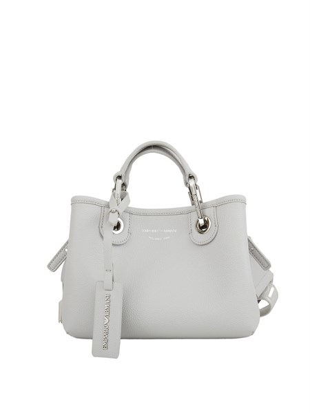 borsa a spalla poliuretano donna emporio armani grigio ew000382af12036