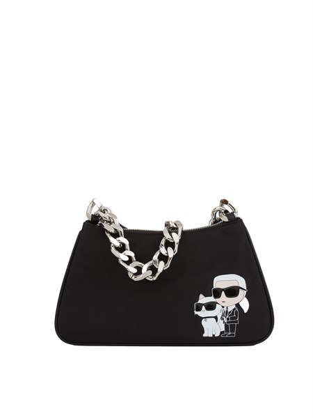 borsa a spalla poliuretano donna klagerfeld nero 240w3077gg