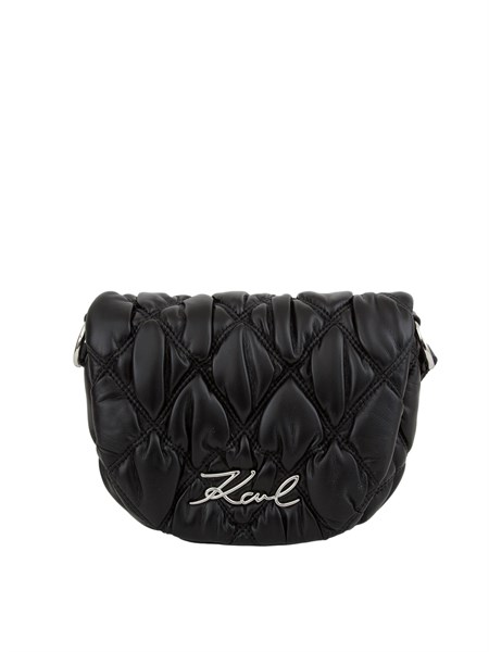 borsa a spalla poliuretano donna klagerfeld nero 246w3008