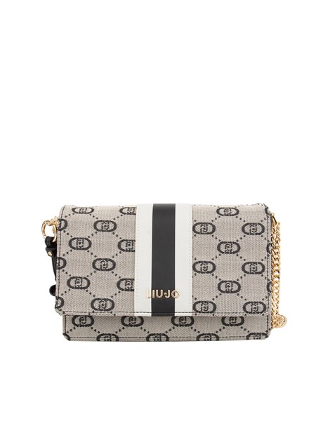 borsa a spalla poliuretano donna liu jo nero aa5158t3846