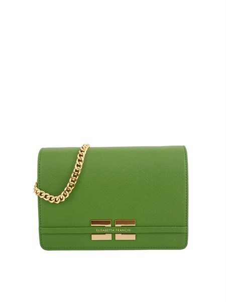 borsa a tracolla elisabetta franchi verde bs39a61e2
