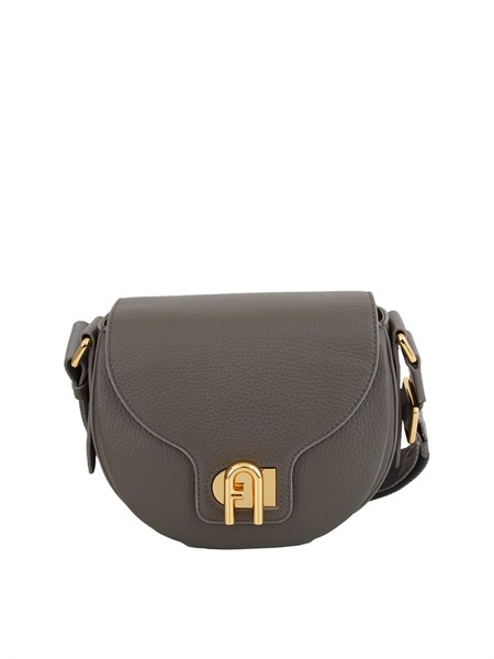 borsa a tracolla furla lotus in pelle martellata grigia wb01491bx0356