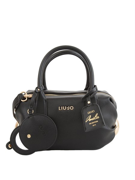 borsa amelie di liu jo in ecopelle martellata nera af5028e0058