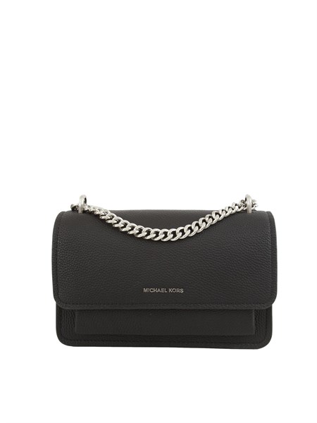 borsa claire di michael michael kors in pelle martellata nera 30t4sc7l3t